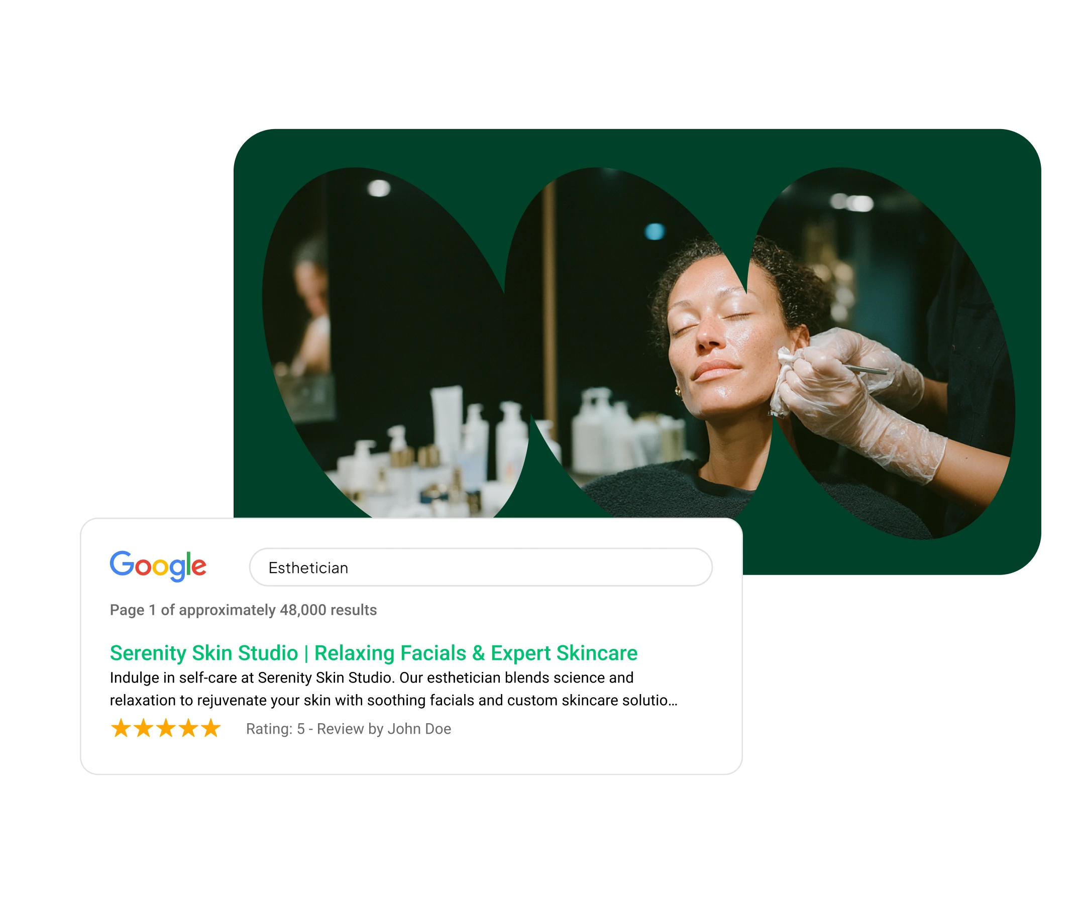 Show up in search beauty